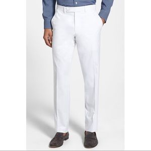 Livingstone Flat Front Cotton Trousers